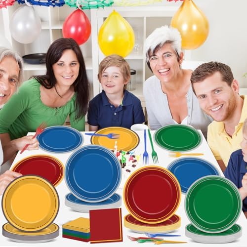 96Pcs Wizard School Party Plates and Napkins Set