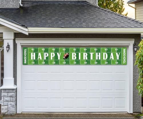 Large Football Birthday Yard Sign Banner 98x16ft
