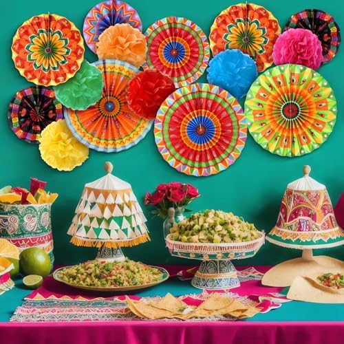 Outus 21 Pcs Mexican Party Decorations Set