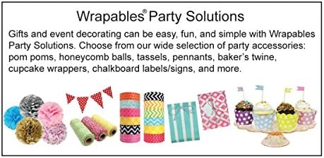 Wrapables 8 Inch Tissue Pom Poms Set of 5 Kelly Green