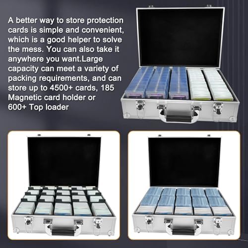Large Capacity Card Storage Box with Detachable Partitions
