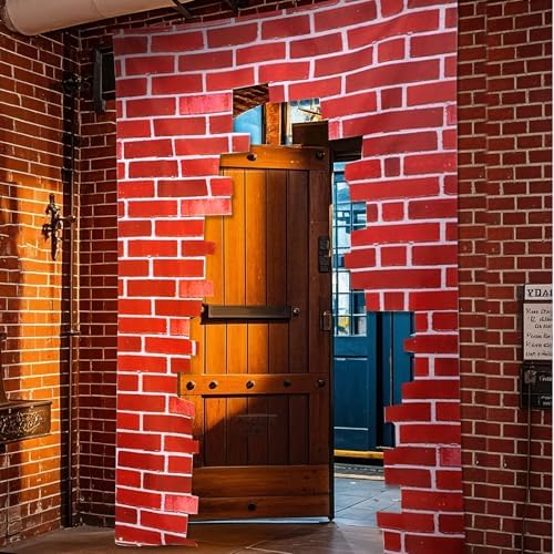 Preboun Wizards Door Banner Magical Halloween Decor