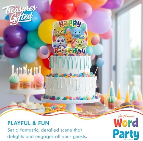 Treasures Gifted 1 Word Party Cake Topper