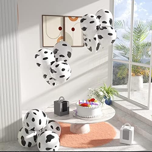 Lovestown 100PCS Cow Print Balloons for Party Decorations