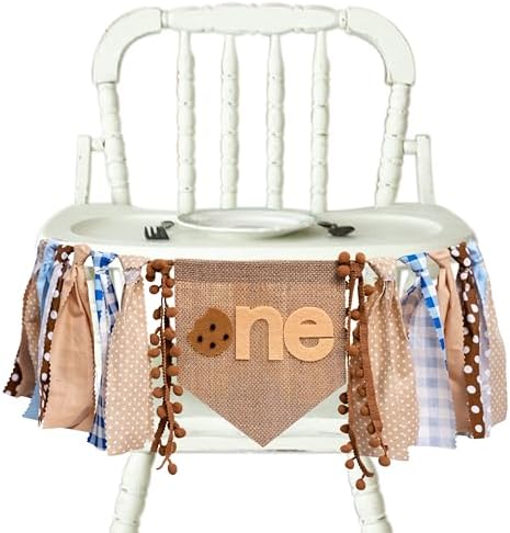 Cookies Highchair Banner for First Birthday Party