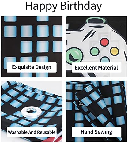 HAMIGAR 6x4ft Blue Birthday Banner Backdrop
