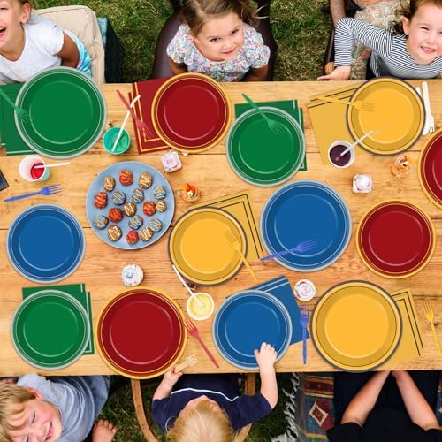 96Pcs Wizard School Party Plates and Napkins Set