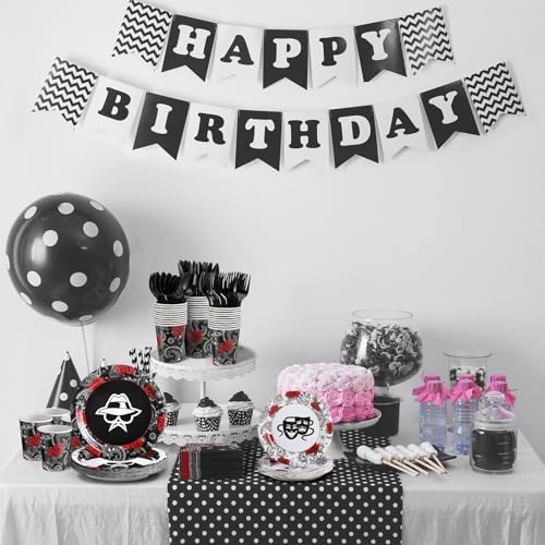 244 Pcs Early 2000s Cholo Gangsta Party Tableware Set