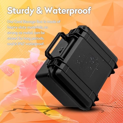 CampFENSE Graded Card Storage Box with Magnetic Holder and Waterproof Case