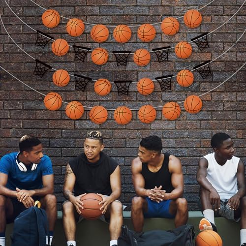 Basketball Party Banners 4 Pcs Slam Dunk Decorations