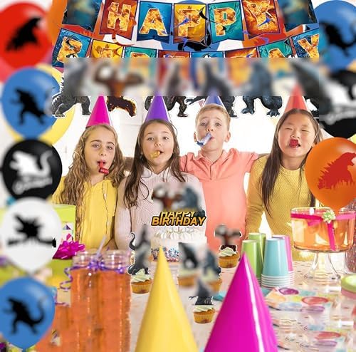 HDPIYRE King of the Monsters Birthday Decorations Set