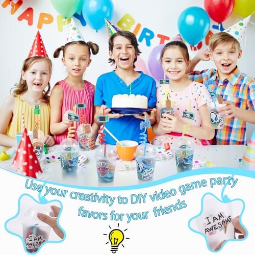 LiYiQ 292 Pcs Video Game Party Favors Set