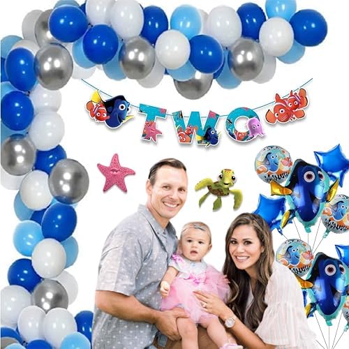 Finding Nemo Two Banner - Ocean Theme Party Decorations