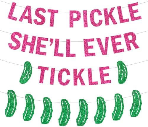 Bachelorette Party Decor Set with Funny Glitter Banners