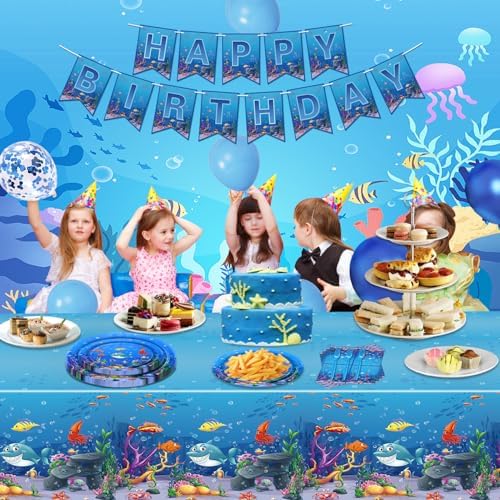 246 Pack Under the Sea Party Supplies Set for 20 Guests
