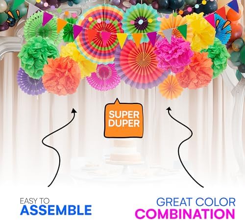 Neliblu 21 Piece Hanging Party Decor Kit