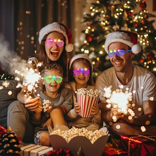 40 Pack LED Glow Glasses for Kids and Adults