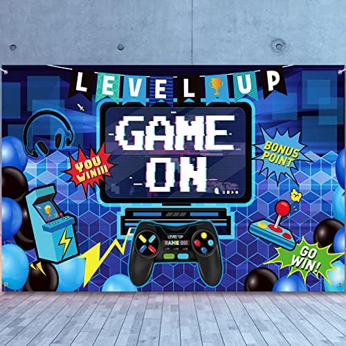 Blulu Video Game Party Decor Banner for Game Lovers