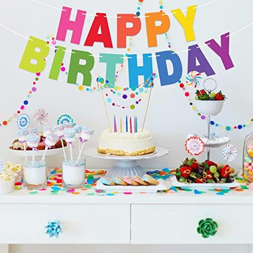 Pre-Strung Happy Birthday Banner - No DIY