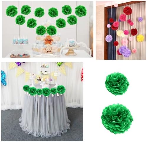 Ruidee 12 Pieces Tissue Paper Pom Poms Decorations