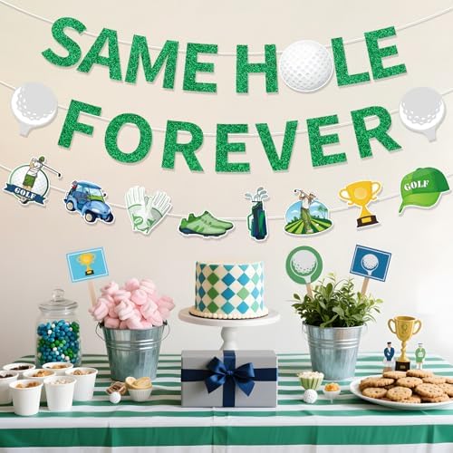 Golf Bachelor Party Decorations 3PCS Funny Banners Garland