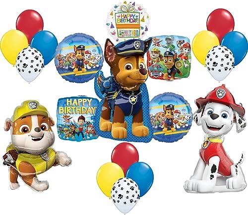Anagram Paw Pups Birthday Balloon Bouquet Decorations