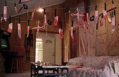 Halloween Bloody Banner Horror Garland Decor 4PCS