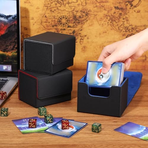 Weewooday 3 Piece Card Storage Box for 100 Cards