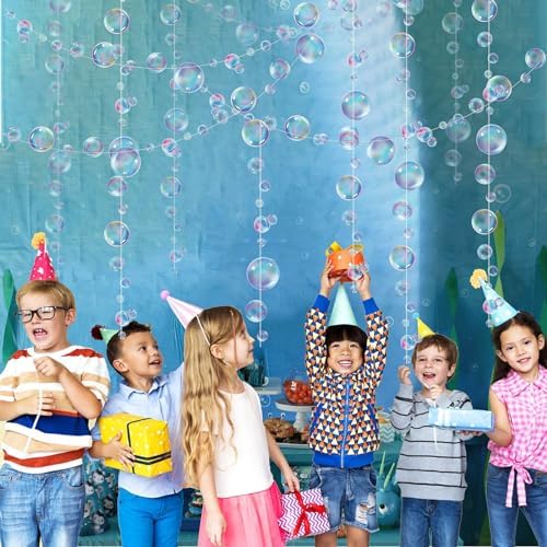 Decor365 Little Mermaid Party Decor Purple Blue Bubble Garland