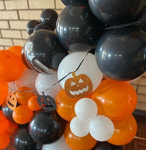 Halloween Balloons Black Orange Set 50Pcs 12inch Decorations