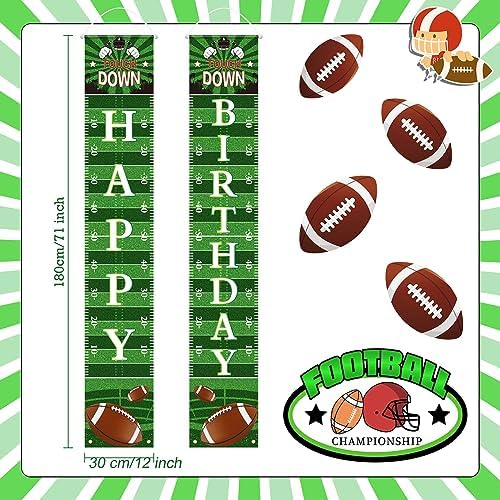 Batiyeer Football Birthday Decor Banner Sign