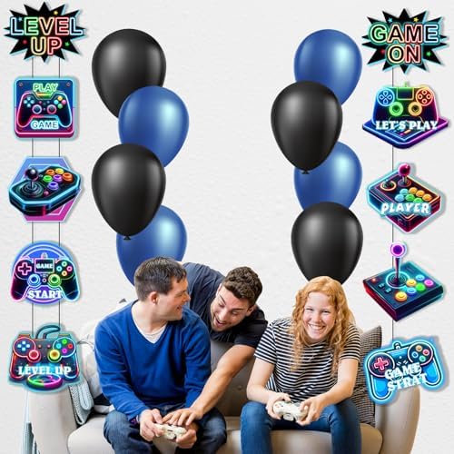 Wayyogh Video Game Party Decorations Door Banner Set