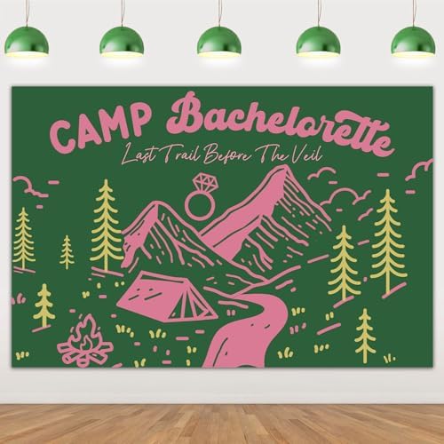 Wonmelody Camp Bachelorette Party Decorations Banners