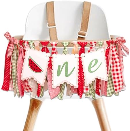 Watermelon Themed High Chair Banner for Birthday Party