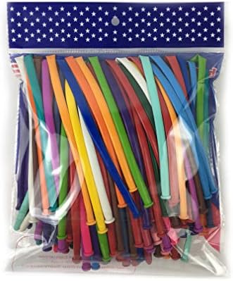 KADBANER 260Q Long Balloons 100 Pack for Parties