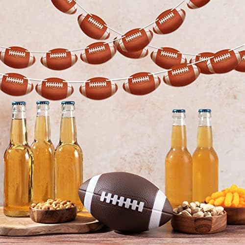 4 Pack Football Banners Garland for Football Party Decorations