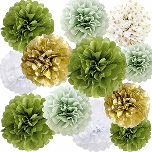 ANSOMO Tissue Paper Pom Poms Party Decorations