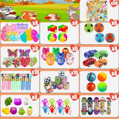 YOAUSHY 114 Pcs Party Favs for Kids 4-8
