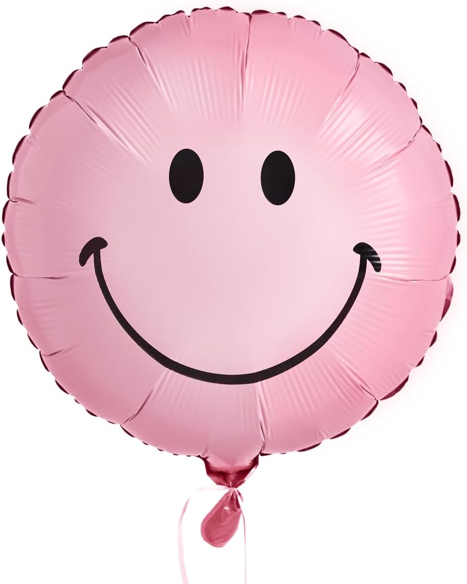 XO Fetti Pink Smile Balloons - 2pc Birthday Decorations