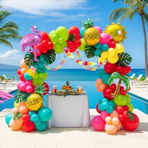 Tropical Balloon Garland Kit for Summer Parties