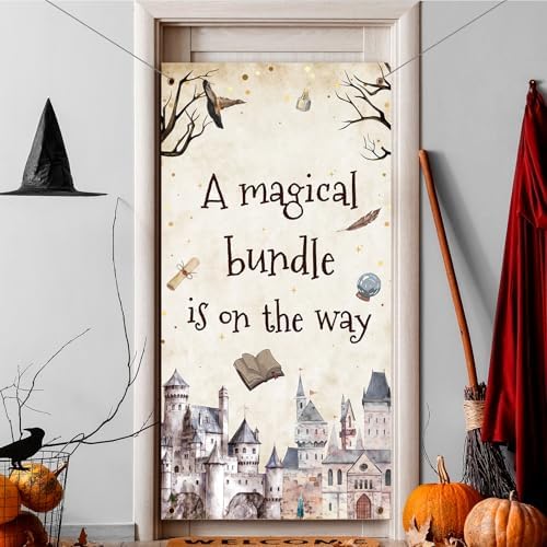 Magical Wizard Party Door Banner with Hanging Rope