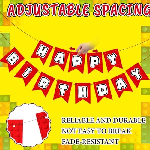 Oudain Pre-Strung Happy Birthday Banner for Kids