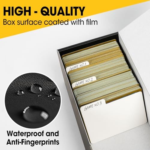 AZEN 12 Pack Card Storage Box for Trading Cards