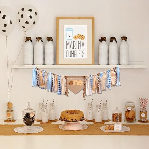 Cookies Highchair Banner for First Birthday Party