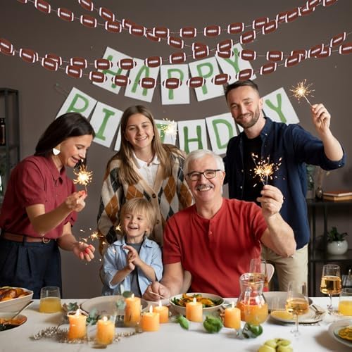 Football Party Decorations Set 8Pcs Hanging Banners Paper Footballs