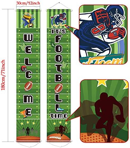 Football Party Banner for Birthday and Festival Decor