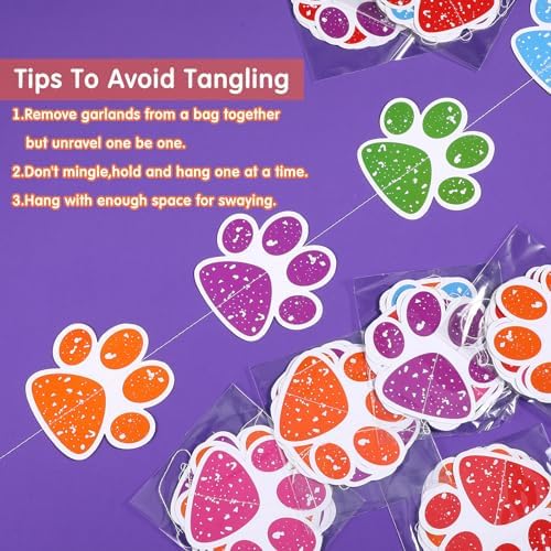 Duraaamo 8 Pack Dog Party Banners Decorations