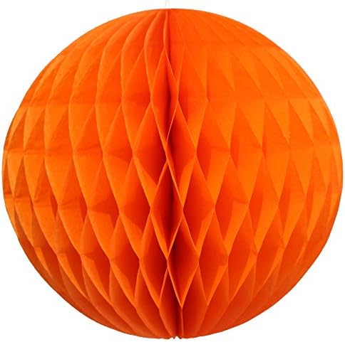 Classic Rainbow Party Decorations 12 Inch Honeycomb Balls 6 Pack