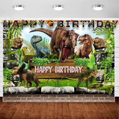 Jurassic World 3 Jointed Banner 6ft Orange Black