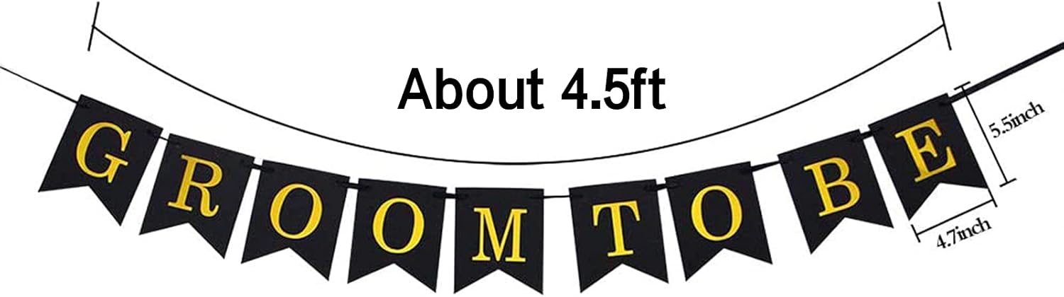 Groom To Be Swallowtail Banner Wedding Decoration